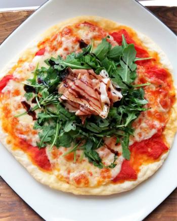 Thin crust pizza